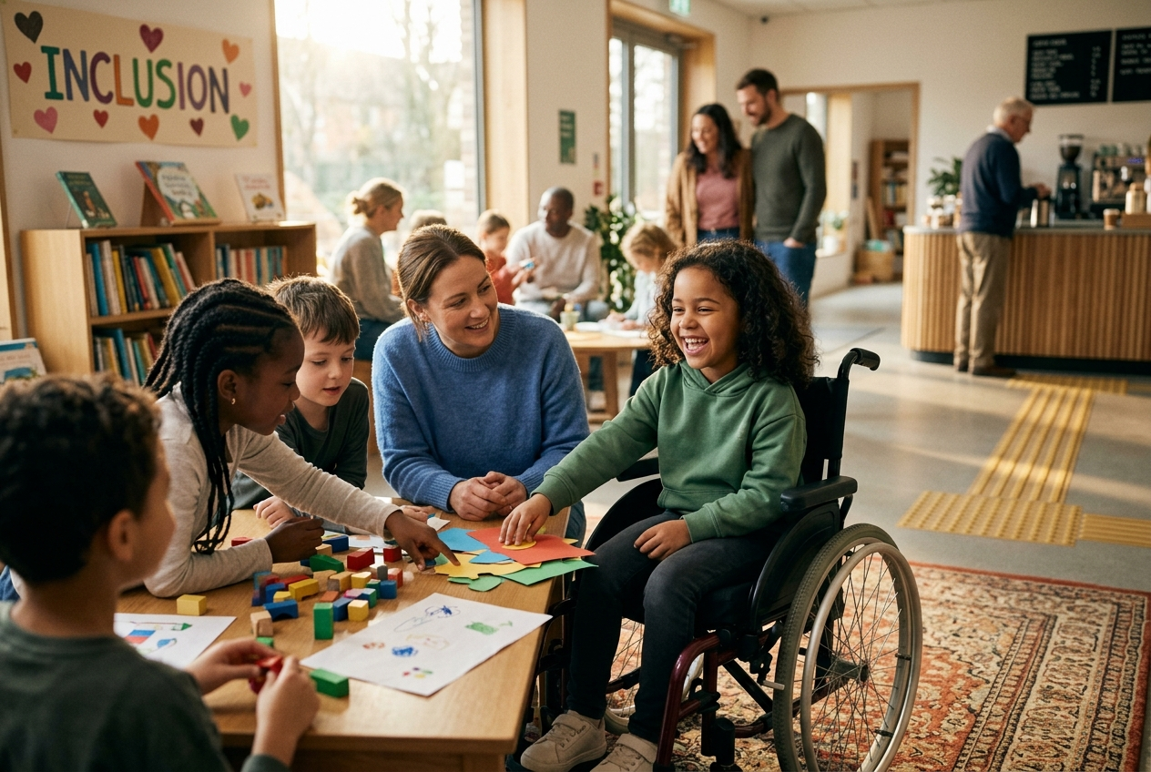 Child in wheel chair